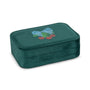 All I Wish For Velvet Cherry Jewellery Box + Beaded Set (Bottle Green)